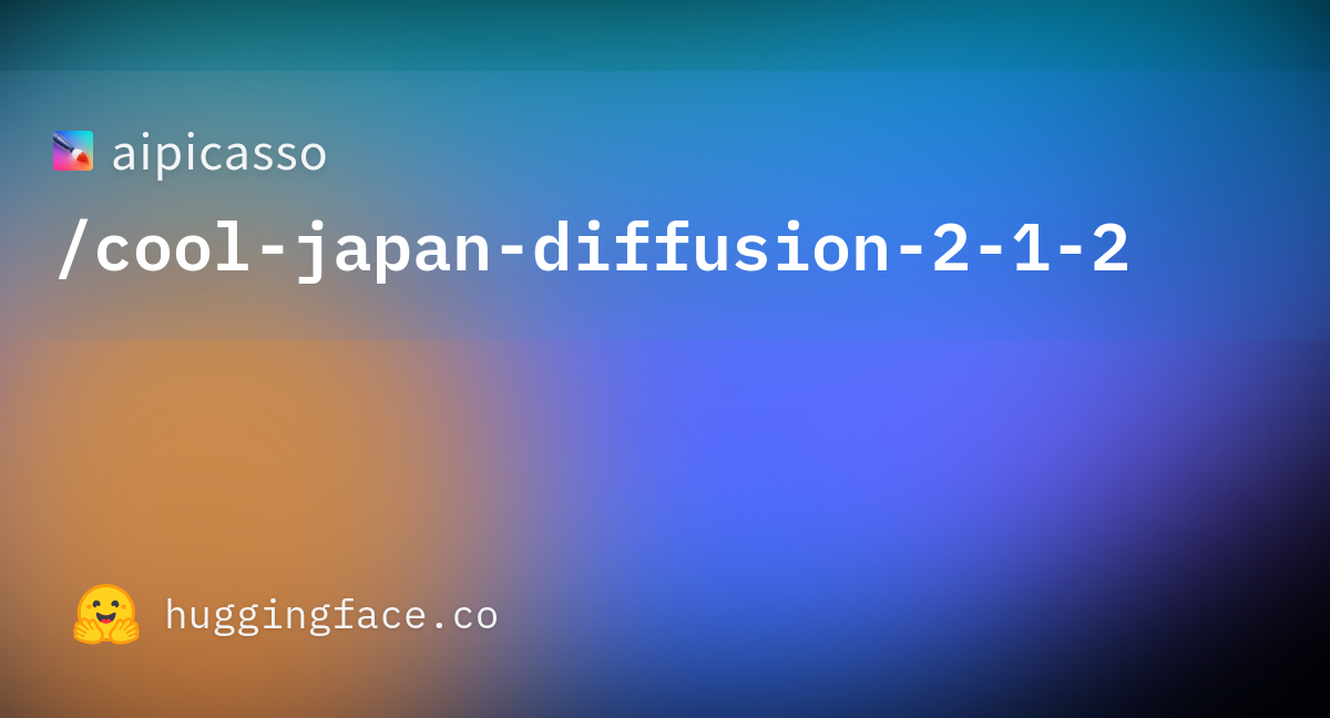 Readme En Md Aipicasso Cool Japan Diffusion At Main