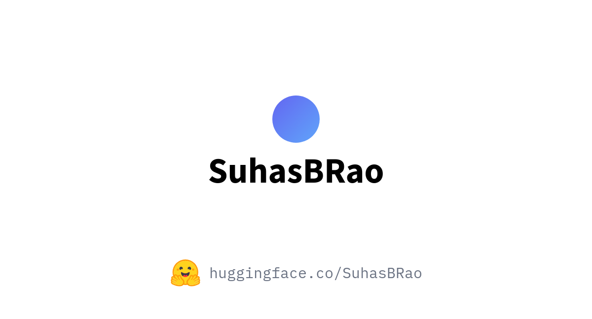 SuhasBRao (Suhas B)