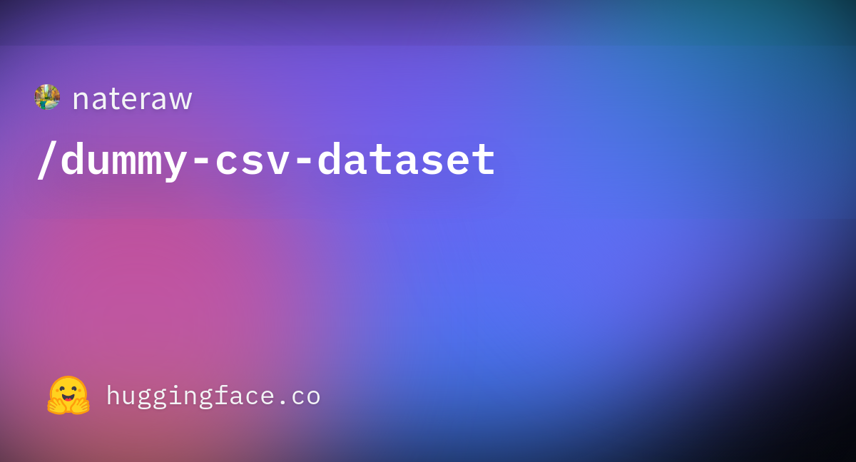 nateraw-dummy-csv-dataset-discussions