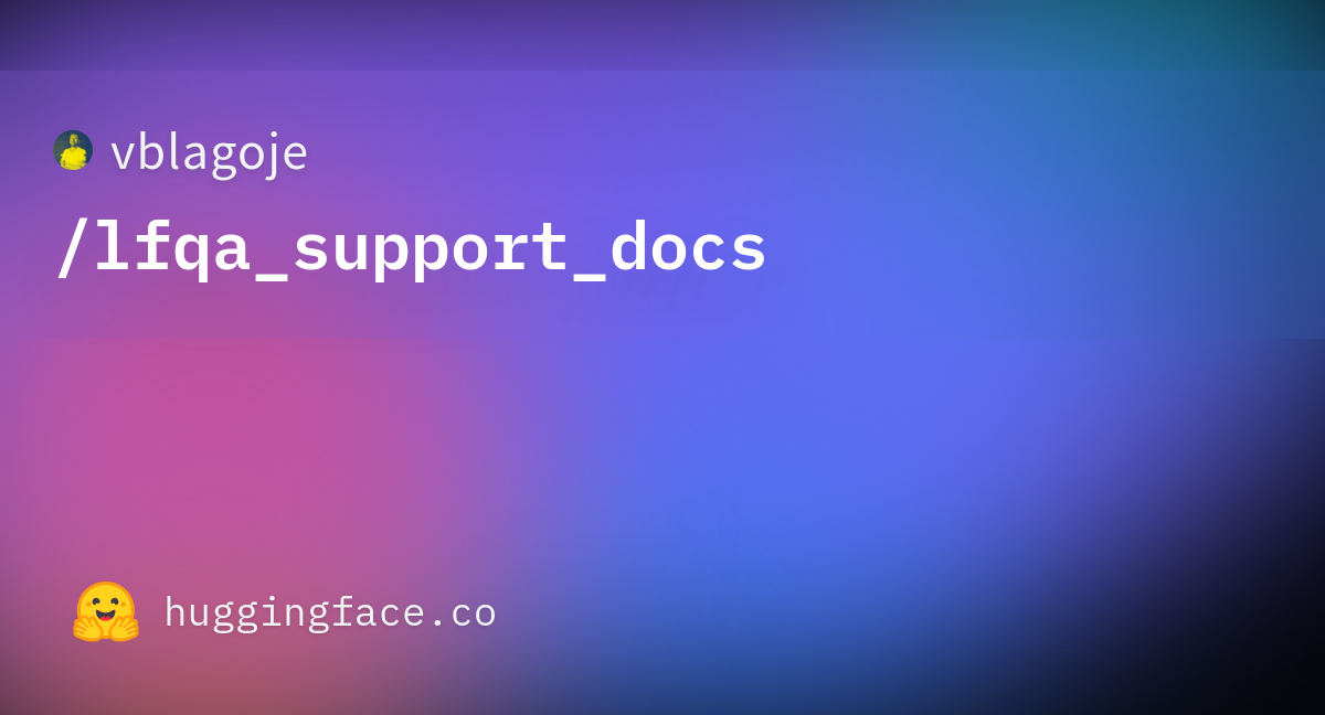 vblagoje/lfqa_support_docs · Datasets at Hugging Face