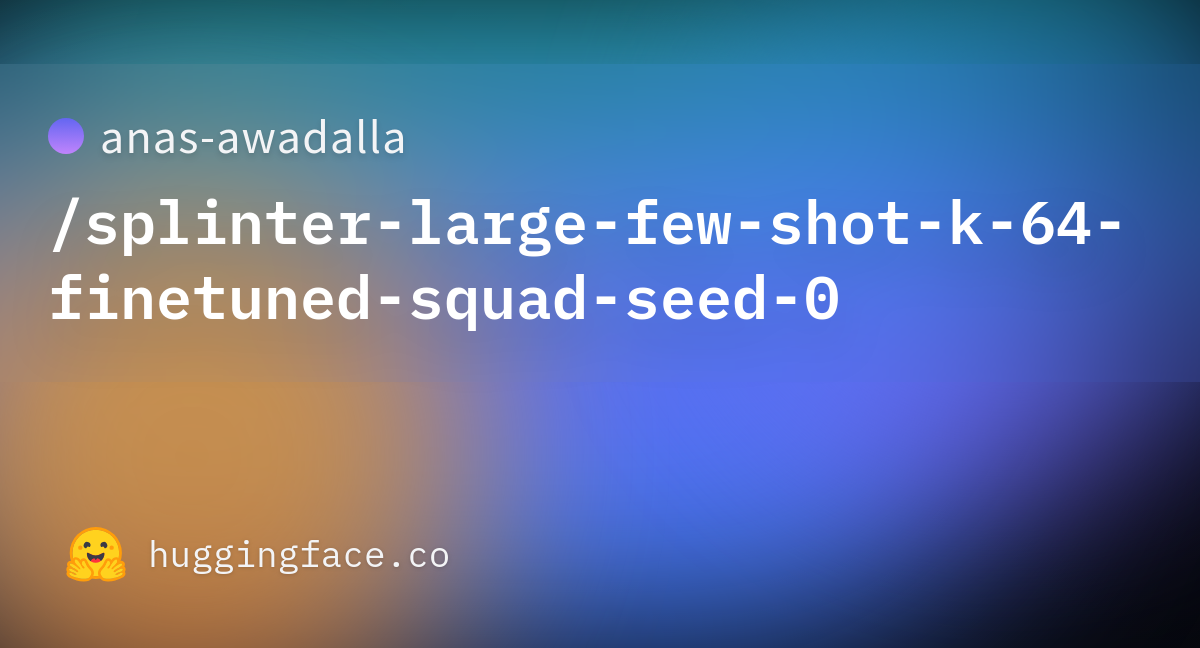Lil this ~ side vocab.txt ·  anas-awadalla/splinter-large-few-shot-k-64-finetuned-squad-seed-0 at main