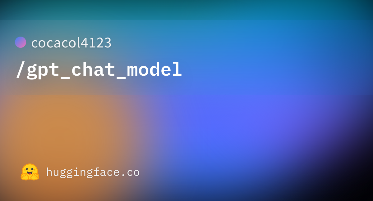 run chat gpt model locally