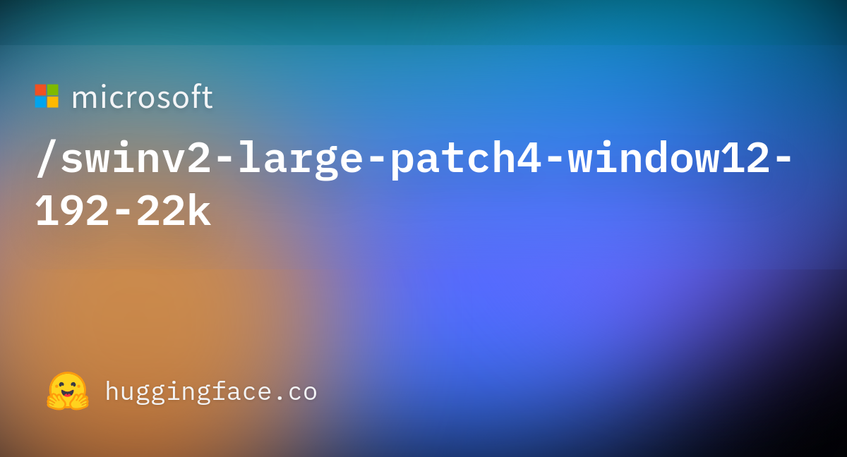 microsoft-swinv2-large-patch4-window12-192-22k-at-main