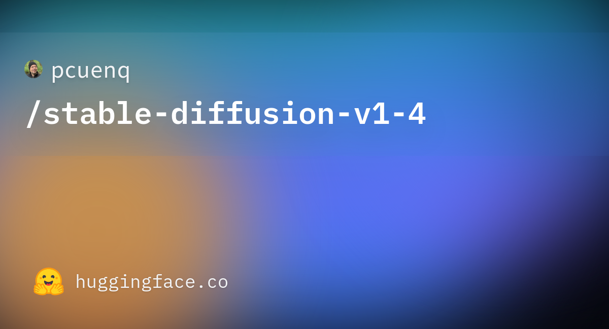 pcuenq/stable-diffusion-v1-4 · Hugging Face