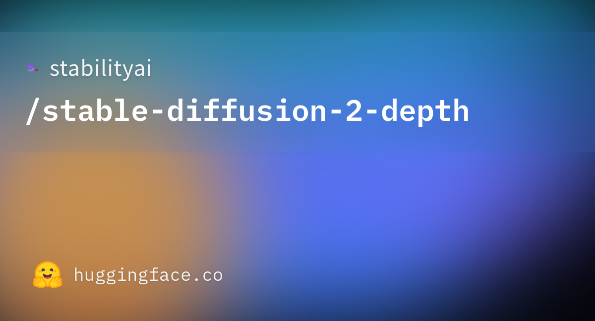 stabilityai/stable-diffusion-2-depth · Hugging Face