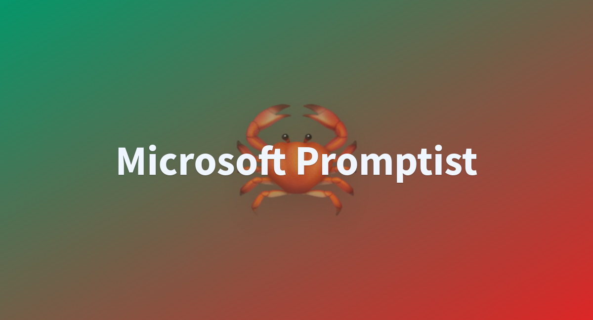 Microsoft Promptist - A Hugging Face Space By Rexuint