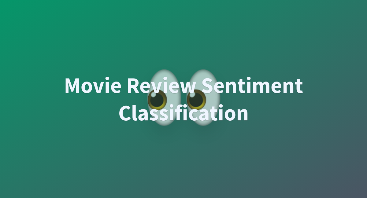 imdb movie review sentiment classification