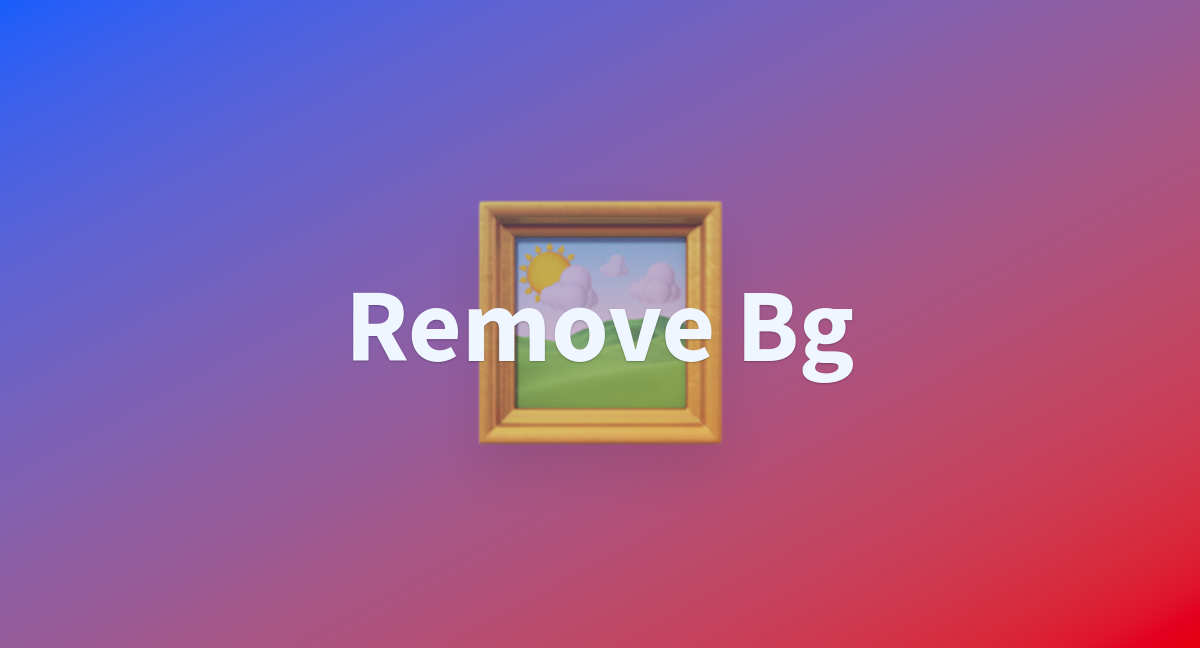 Remove Bg - a Hugging Face Space by eugenesiow