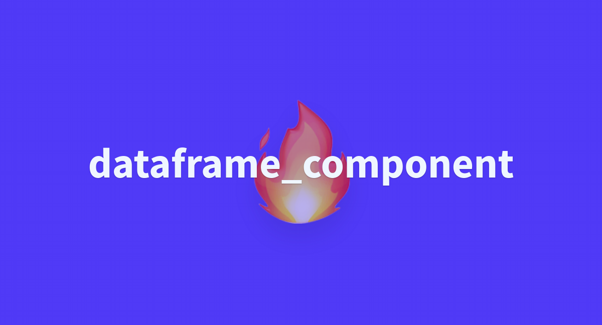 Run ipynb gradio dataframe component at main